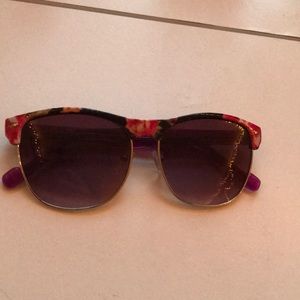 floral rimmed sunglasses